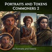 Load image into Gallery viewer, Portraits and Tokens -  Commoners 2
