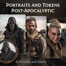 Load image into Gallery viewer, Portraits and Tokens - Post-Apocalyptic
