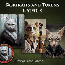 Load image into Gallery viewer, Portraits and Tokens - Catfolk