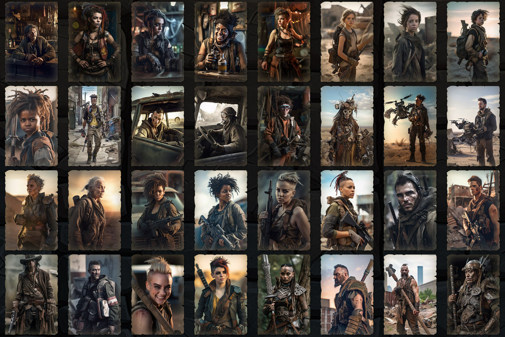 Portraits and Tokens - Post-Apocalyptic