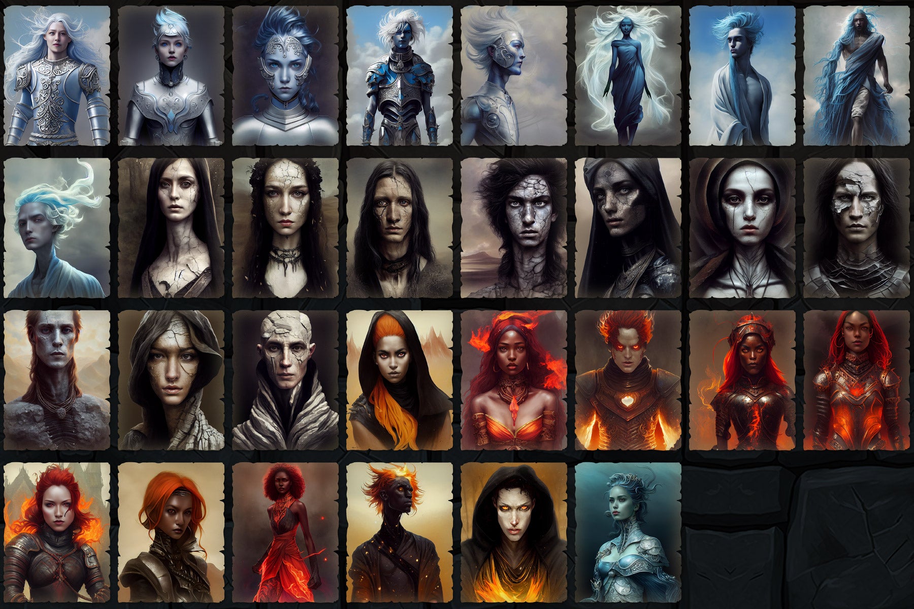 Portraits and Tokens - Touched by the Elements