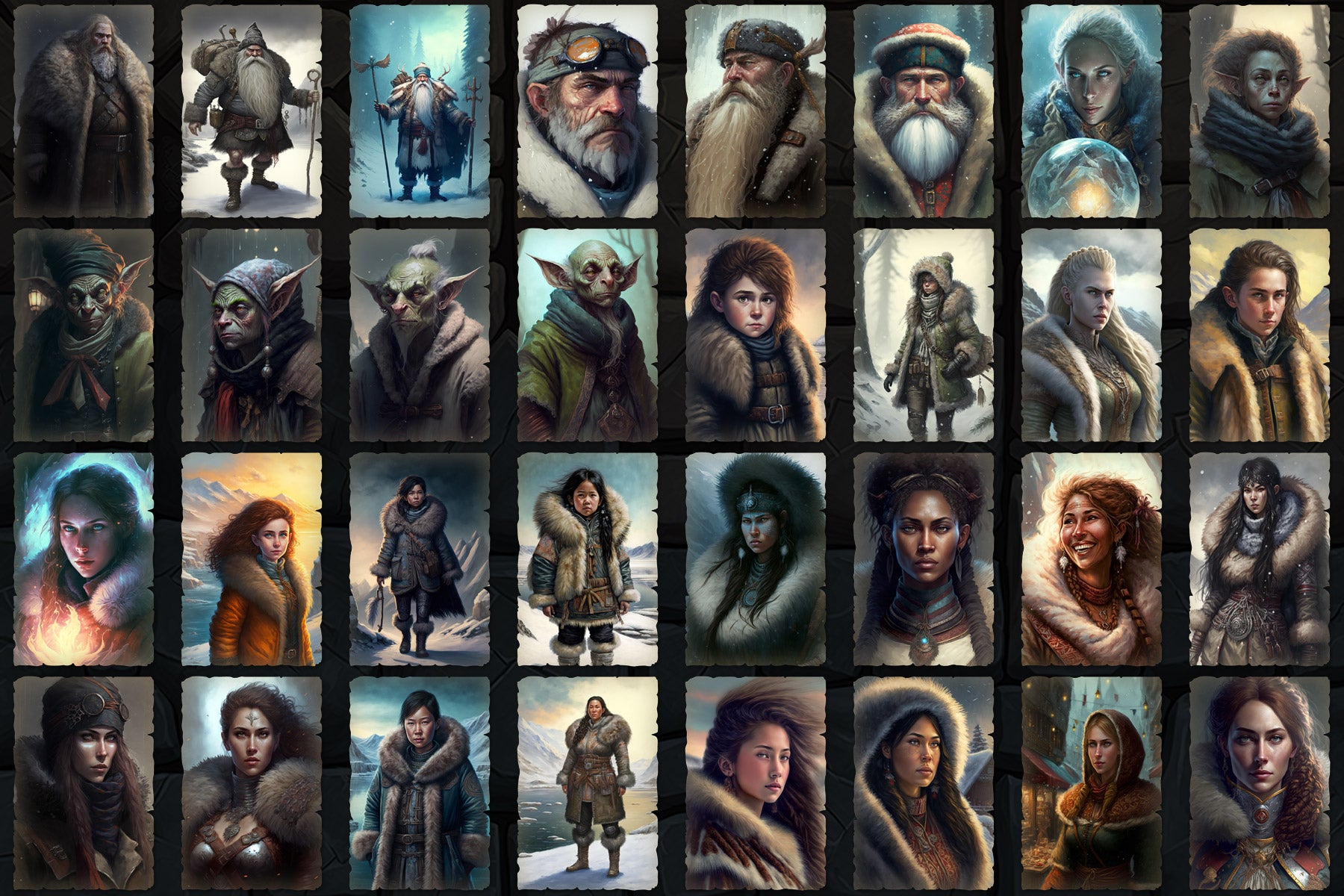 Portraits and Tokens - Winter