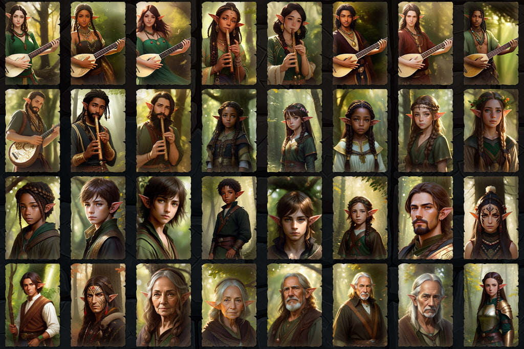 Portraits and Tokens - Wood Elves