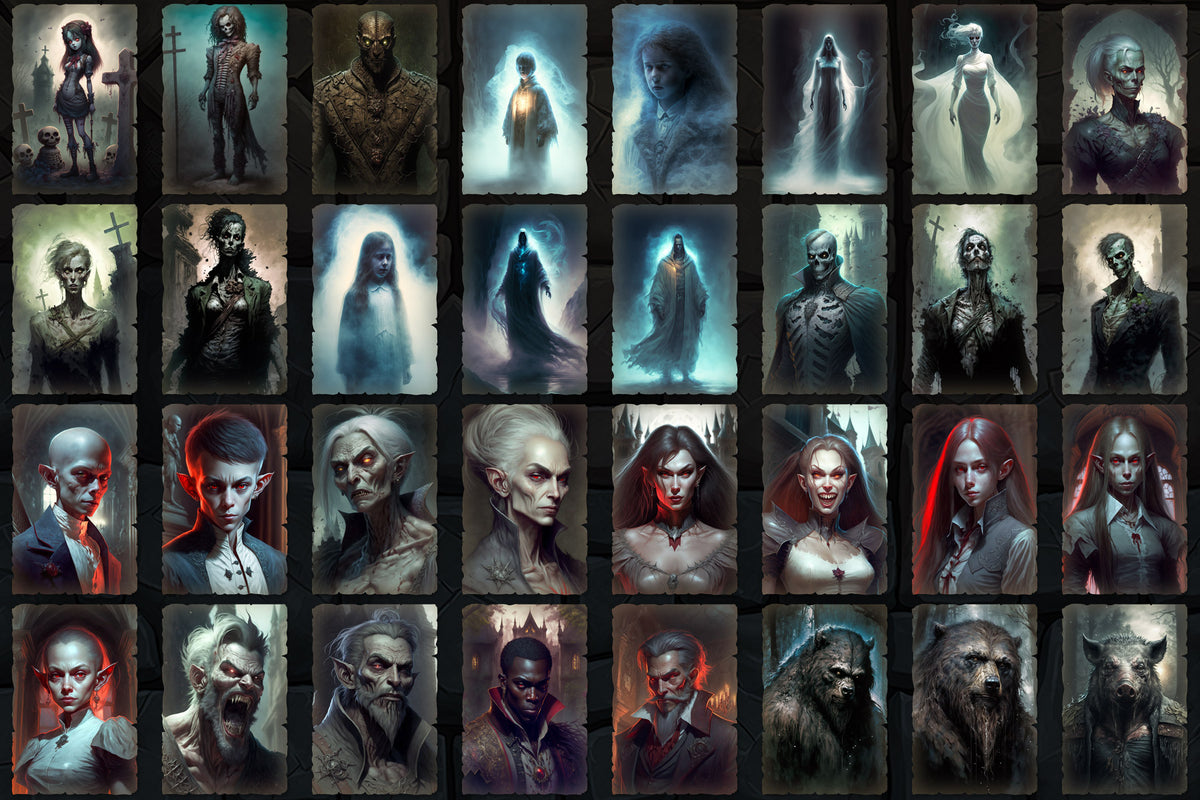 Portraits and Tokens - Creatures of the Night