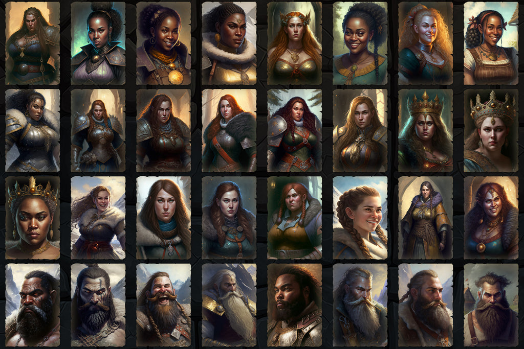 Portraits and Tokens - Dwarves