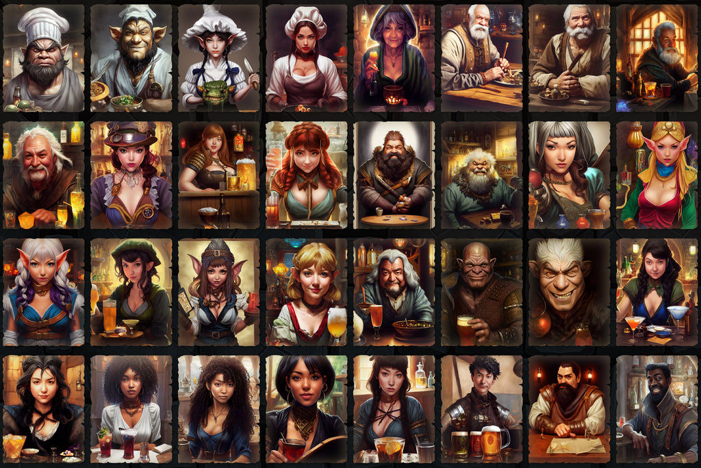 Portraits and Tokens -  Tavern