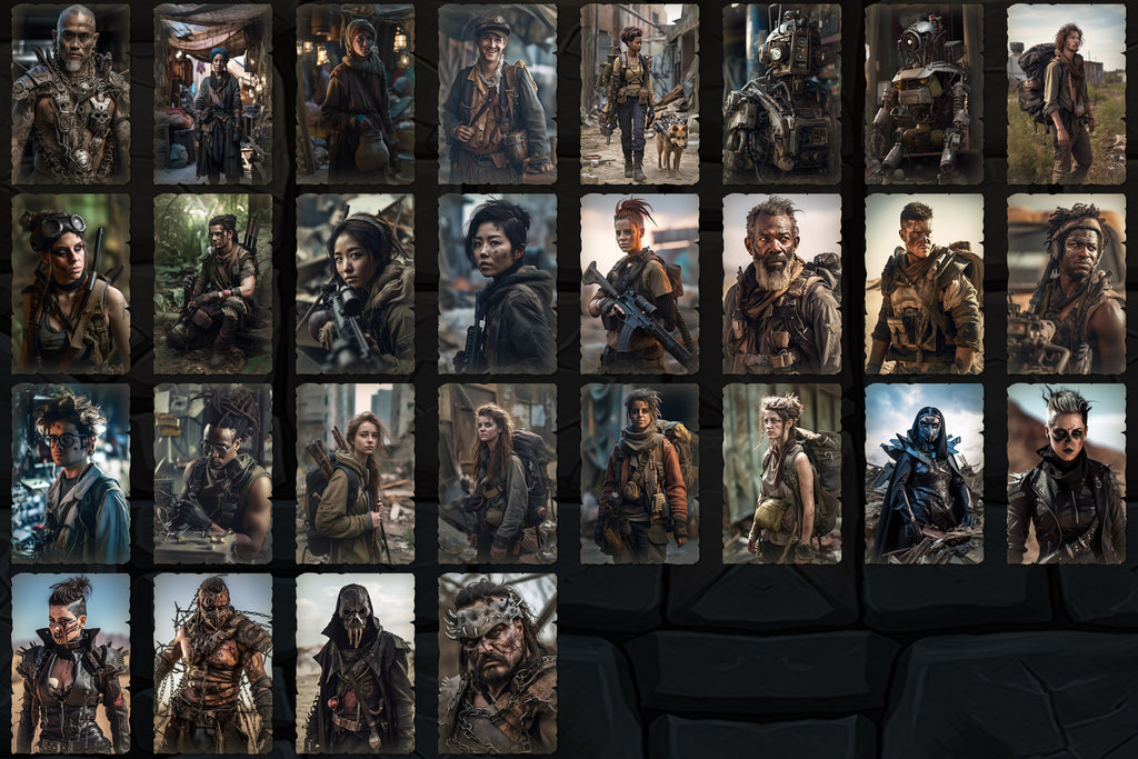 Portraits and Tokens - Post-Apocalyptic