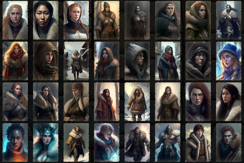 Portraits and Tokens - Winter