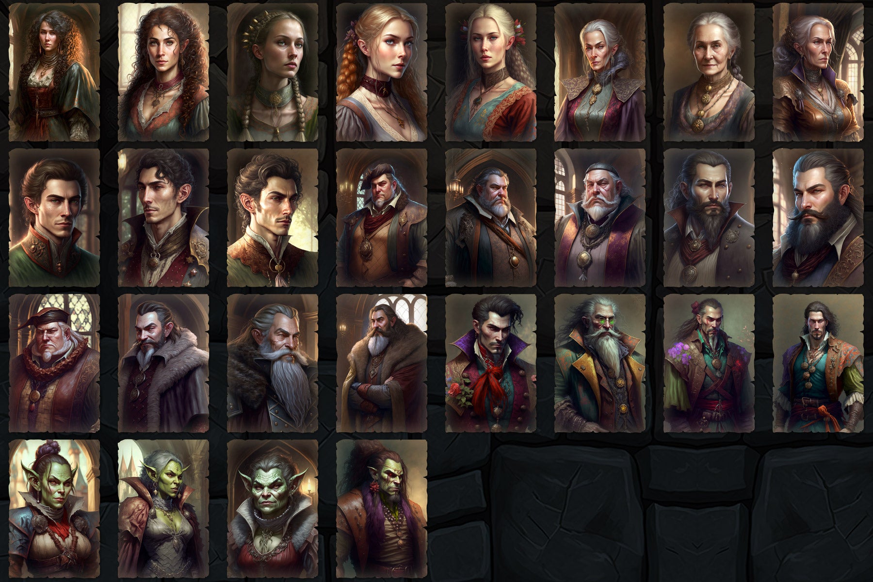 Portraits and Tokens - Nobles