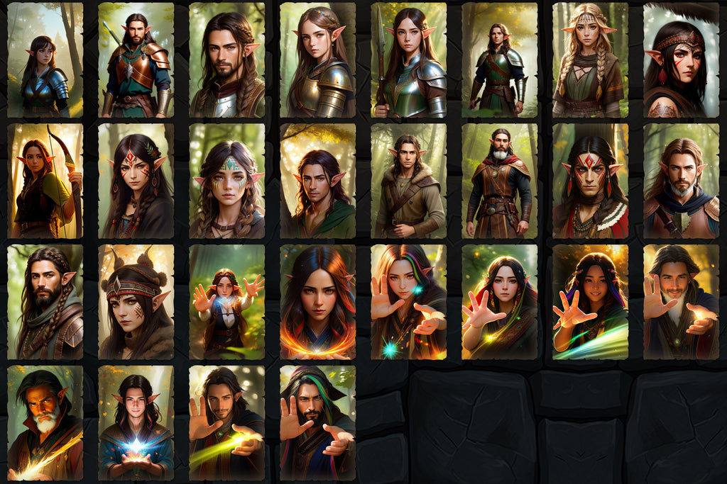 Portraits and Tokens - Wood Elves