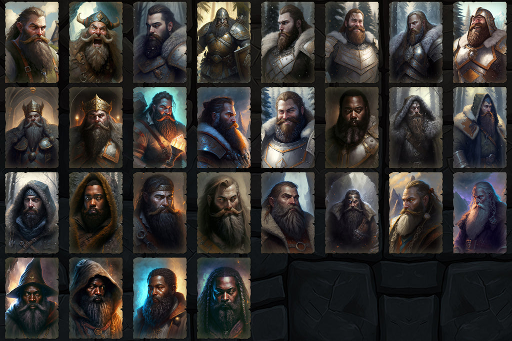 Portraits and Tokens - Dwarves