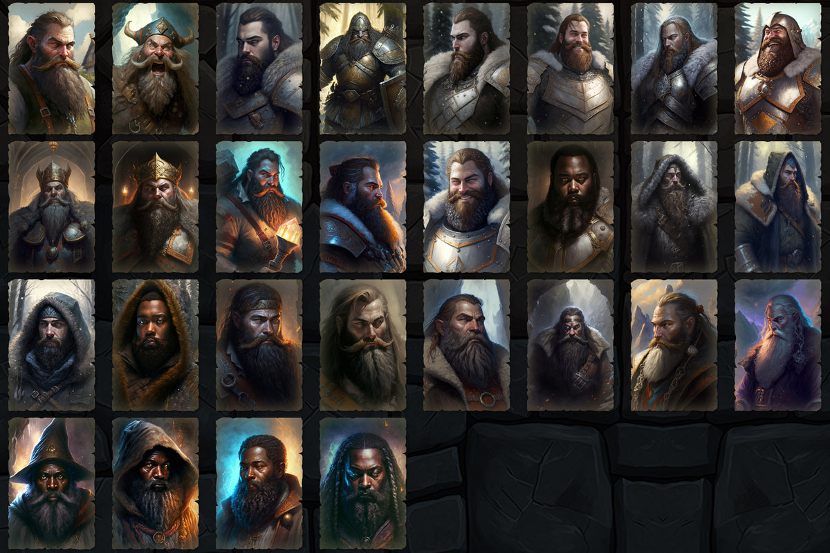 Portraits and Tokens - Dwarves