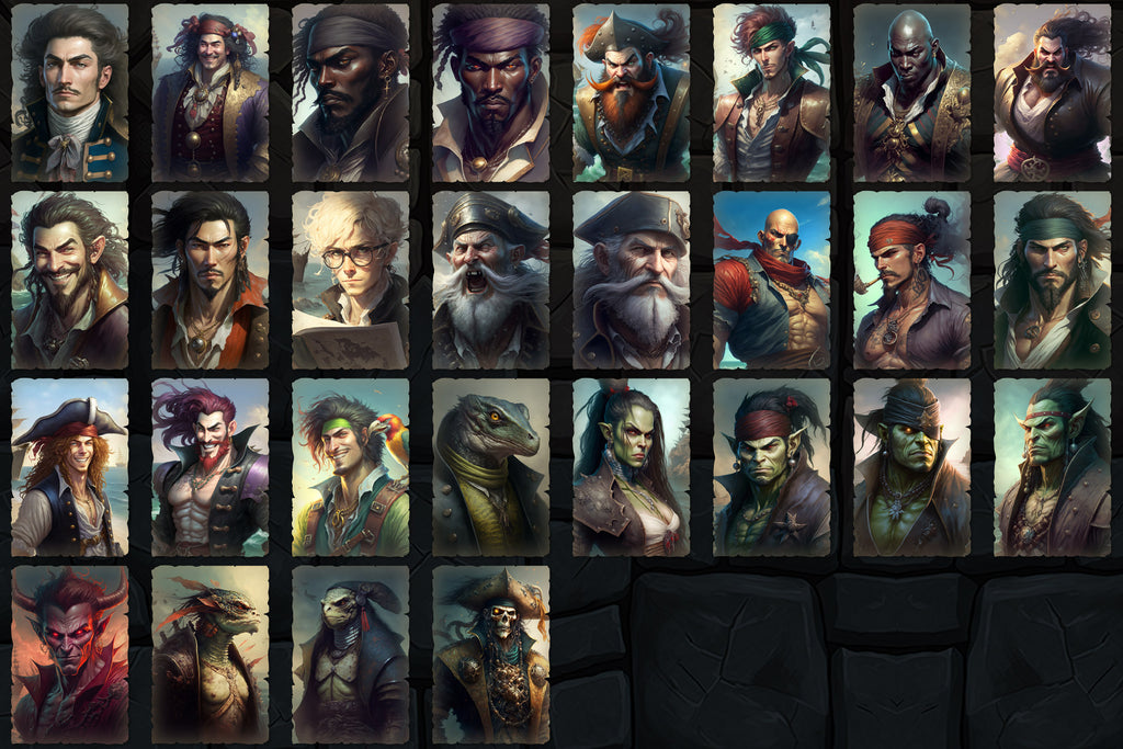 Portraits and Tokens - Pirates