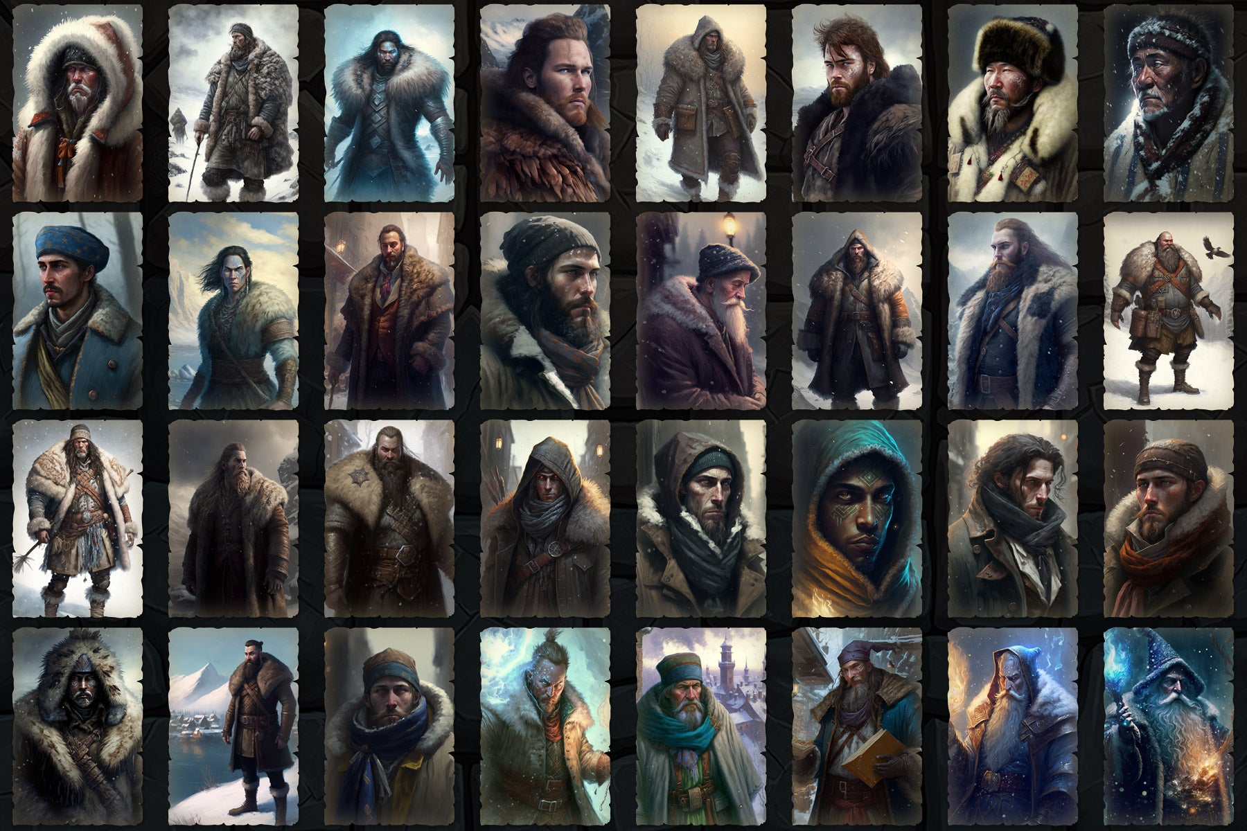 Portraits and Tokens - Winter