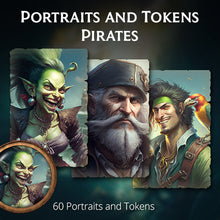 Load image into Gallery viewer, Portraits and Tokens - Pirates
