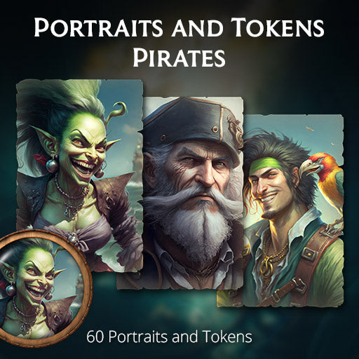 Portraits and Tokens - Pirates