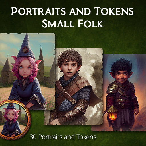 Portraits and Tokens - Small Folk